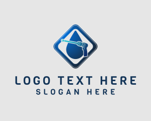 Cleaner - Water Cleaning Equipment logo design