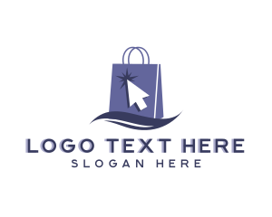 Trade - Online Shopping Retail Bag logo design