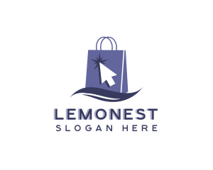 Trade - Online Shopping Retail Bag logo design