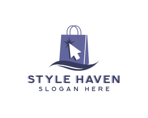 Retail - Online Shopping Retail Bag logo design