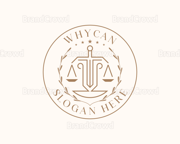 Courthouse Justice Legal Logo