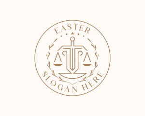 Sword - Courthouse Justice Legal logo design