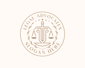 Courthouse Justice Legal logo design