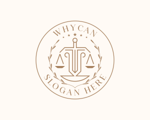 Pillar - Courthouse Justice Legal logo design
