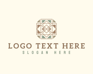 Construction - Home Flooring Tile logo design