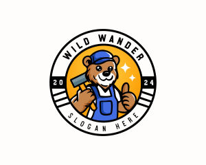 Bear Handyman Builder logo design