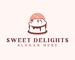 Cake Woman Face logo design