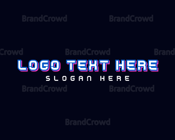 Neon Tech Wordmark Logo