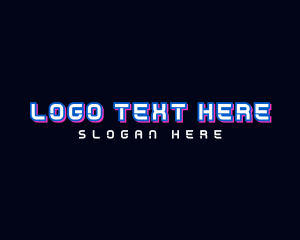 Computer - Neon Tech Wordmark logo design