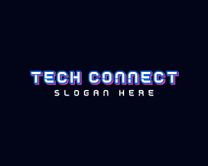 Neon Tech Wordmark Logo