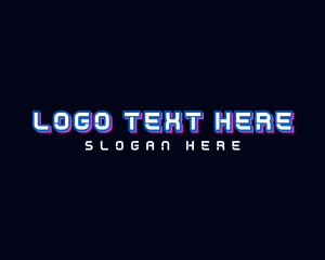 Information Technology - Neon Tech Wordmark logo design