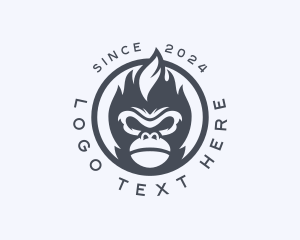 Vaping - Monkey Ape logo design