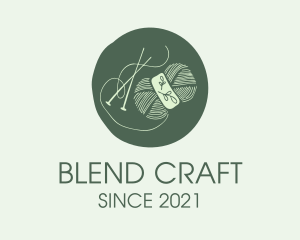 Interweave - Green Yarn Crochet logo design