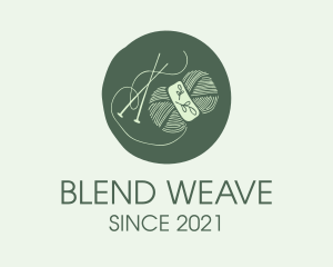 Interweave - Green Yarn Crochet logo design