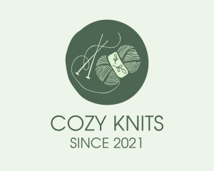 Green Yarn Crochet  logo design