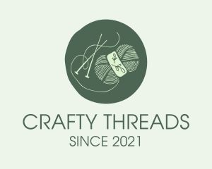 Green Yarn Crochet  logo design