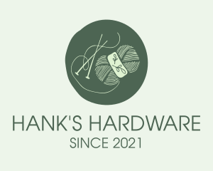 Hank - Green Yarn Crochet logo design