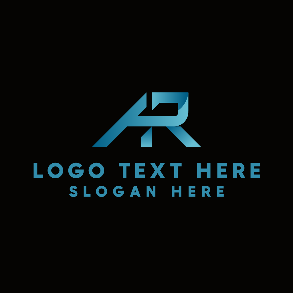 Professional Modern Letter AR Logo | BrandCrowd Logo Maker