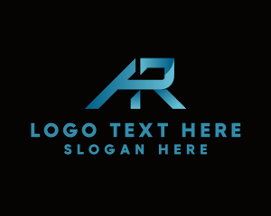 Water - Professional Modern Letter AR logo design