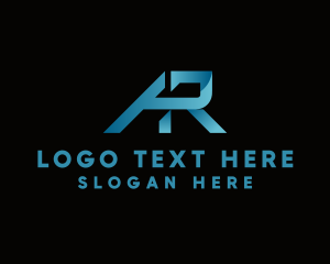 Professional Modern Letter AR Logo