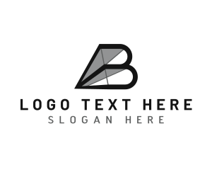 3d - Architect Structure Construction Letter B logo design