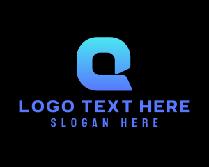 Internet - Technology Digital Letter Q logo design