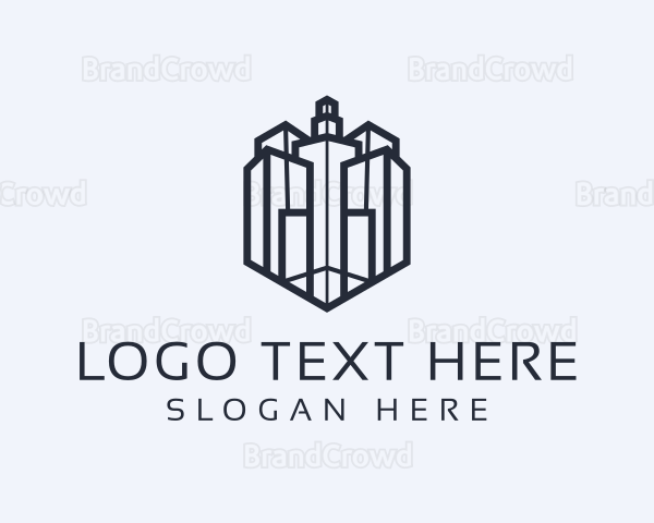 Geometric Architectural Building Logo