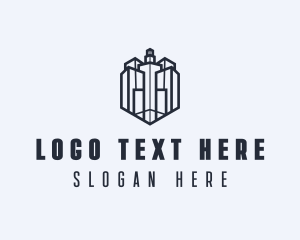 Housing - Geometric Architectural Building logo design