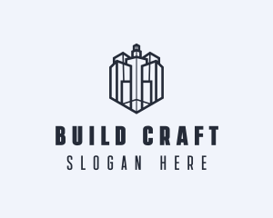 Geometric Architectural Building logo design