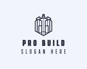 Geometric Architectural Building logo design