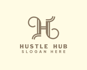 Elegant Business Letter H logo design