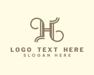 Elegant Business Letter H Logo