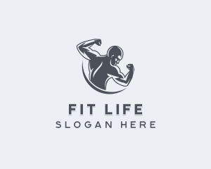 Fitness Training Strong logo design