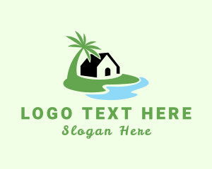 Lodging - Beach Coast House logo design