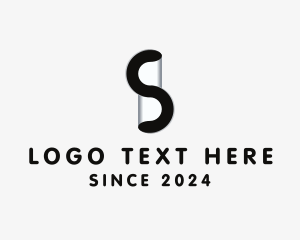 Shape - 3D Industrial Letter S logo design