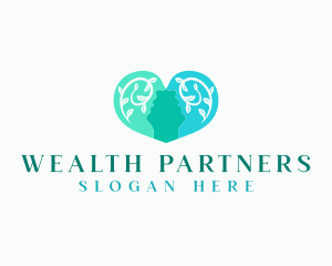 Natural Mental Heart logo design