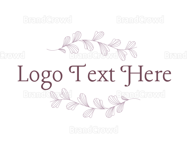 Botanical Skincare Lettermark Logo