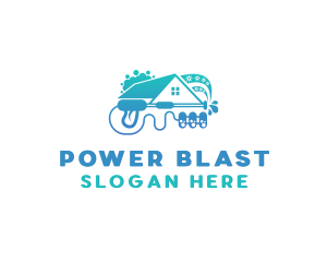 Home Fence Power Wash logo design