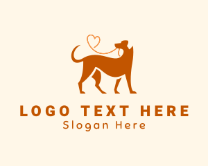 Pet - Labrador Dog Walker Leash logo design