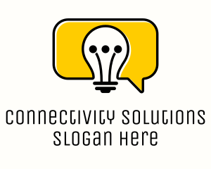 Communication - Bulb Idea Communication logo design
