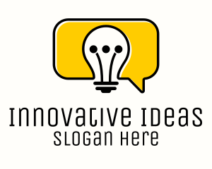 Creativity - Bulb Idea Communication logo design