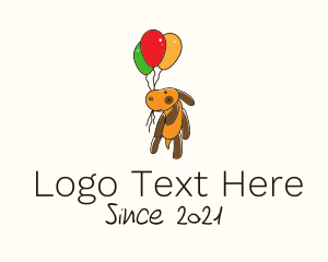 Stuffed Animal - Balloon Dog Plushie logo design