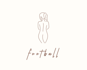 Nude - Adult Woman Body logo design