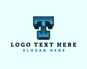 Letter T - Iron Fabrication Machinery logo design