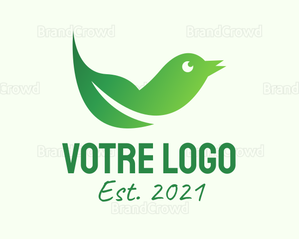 Gradient Canary Leaf Logo