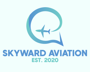 Aeronautical - Airplane Travel Chat logo design