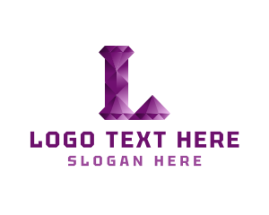 Letter - Premium Gemstone Letter L logo design