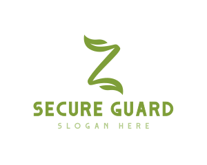 Green Leaf Z Stroke Logo