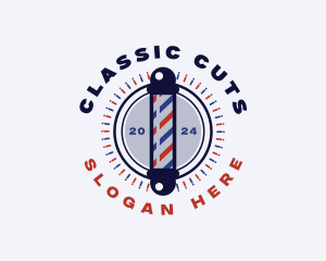 Barber Grooming Haircut logo design