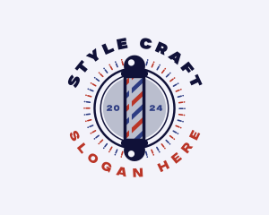 Hairstyling - Barber Grooming Haircut logo design